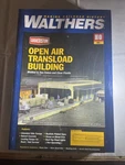 New Walthers Cornerstone 933-2918 Ho Open Air Transload Building Kit Sealed. Fixed Price $34.99.