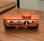 American Flyer 6-48701 Gauge Illinois Central Gulf Window Caboose Tested. Fixed Price $10.00.