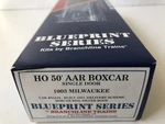 Branchline Blueprint Ho #1003 Milwaukie 50 Aar Boxcar Single Door. Fixed Price $19.99.