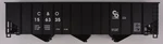 Lionel 17153-7 C&o 3-BAY Hopper Body Shell #156335. Fixed Price $12.00.