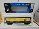 K-line O/O27 Scale K640-4161 Rutland Gauge Boxcar New. Fixed Price $19.99.