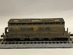 *weathered* Ahm Scale Union Pacific Up Centerflow Hopper Car No. 86100. Fixed Price $15.00.