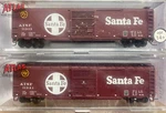 Scale Atlas Trainman 50 Single Door Box Car Santa Fe Atsf Df 2RD# Set Pack. Fixed Price $39.95.