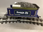 Scientific Toys G Scale Santa Fe Railroad Train Coal Tender Car Tested. Fixed Price $35.00.