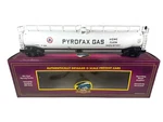 20-96007 O-scale Mth Pyrofax Gas (#16086) 33K Gallon Tank Car. Fixed Price $49.95.
