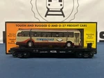 Mth Custom Auto Transport Flat Car W/ 1869 Commercial International Bus. Fixed Price $49.99.
