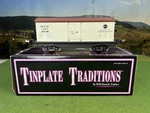 Mth Tinplate Traditions Gauge 2814R Reefer Car White & Brown 10-8025 Very Nice. Fixed Price $119.00.