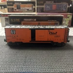 K-line K645-1054 Atsf Santa "the Chief Reefer Map O Gauge Car # 36187. Fixed Price $29.99.