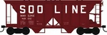 Bowser 43284 Soo Line Acf 70-TON 2-BAY Hopper #8926. Fixed Price $27.00.