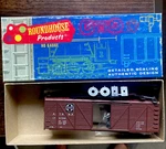 Roundhouse Scale Kit #1031 - 40 Box Car Santa Fe #129709. Fixed Price $11.99.