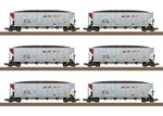 Trix 24911 Burlington Northern Santa Fe Coal Hopper Car (set Of 6). Fixed Price $292.03.