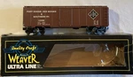 Weaver Ultra Line Train High Rail Scale 40' Steel Boxcar Fort Dodge 12399. Fixed Price $24.99.