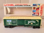 Vintage 1980 Lionel 6-9814 Perrier Billboard Reefer O/O27 Gauge New Ob. Fixed Price $24.50.