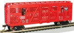 Ho Scale 40' Animated Stock Car W/cattle, B&q #52025 BAC-19710. Fixed Price $35.99.