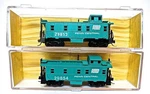 Gauge Atlas 3584 Pair Of Penn-central Cabooses Car Numbers 29853 & 29354 New. Fixed Price $23.50.