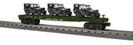 Mth Railking U.s. Army Flat Car W/3 Willys Transport Vehicles 30-76886 #609040. Fixed Price $99.99.