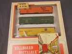 Ho Train Miniature 8707 Pfe Billboard Nostalgia Reefer 3-PACK Kit. Fixed Price $47.99.