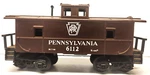 K-line Pennsylvania #6112 Steel Center Cupola Caboose K-6112 / J9. Fixed Price $11.00.