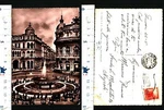Genoa (ge) Beautiful View Of Piazza De Ferrari - Year 1947 Well Preserved 55524. Fixed Price $11.08.