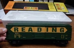 Mth Rail King 30-79051 Reading Operating Car W/signal Man Used W/box Scale. Fixed Price $55.00.