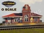 Scale Train Station # 2 Trackside Building Flat W/led Background - Mth Lionel. Fixed Price $36.99.