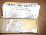 Ho Scale Mainline Models Midwest Region 1945 Stock Car Kit Box.. Fixed Price $10.00.