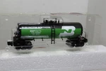 Menards O Gauge Bn Tank Car. Fixed Price $39.95.