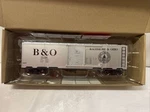 Menards Gauge Baltimore & Ohio Boxcar (silver) 279-4528. Fixed Price $15.00.