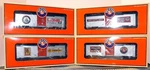 Lionel Nos 6-36246 6-36248 6-36247 6-362-45 Qvc Limited Production Boxcar Set. Fixed Price $175.00.
