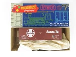 Roundhouse 1106 Scale 40' Aar Boxcar Atsf Santa Fe Unassembled Kit Nos. Fixed Price $13.50.