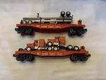 Lionel Southern Pacific Flat Cars W/ Semi Tractors & Trailer Frames 6-26057 8. Fixed Price $99.95.
