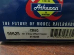 Athearn Scale #95625 Cb & Q 40' Offset 3-BAY Hopper W/load 170289 Nib. Fixed Price $24.95.