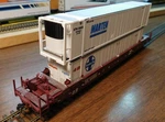 A-line Burlington Northern Gunderson Husky Stack Bn 61005 48 & 53' Containers Ho. Fixed Price $98.50.