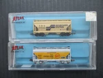2 Atlas N Scale Covered Hopper Cars Acf Demo & Seaboard #3901 3906 Mib. Fixed Price $17.50.