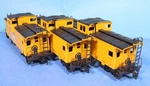 Lot Of Athearn Ho Scale Up Union Pacific Wide Vision Caboose Cars 5368. Fixed Price $40.49.