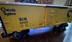 Lionel Train Chessie System 36029 Railroad Freight Boxcar 6-36223. Fixed Price $19.00.