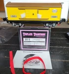Mth #10-8002 Tinplate Traditions, Yellow, Brown Boxcar #2814, Nib, See Ad. (F87). Fixed Price $99.95.