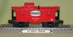 Lionel 36553 New York Central Nyc # 21 Illuminated Red Caboose O/027 Ga. 2006. Fixed Price $26.00.