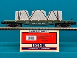 6-27584 Lionel Reading 40' Flat Car With Covered Load Scale Rdg New. Fixed Price $59.95.