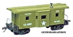 Ho Scale Us Army Caboose Car Model Power New In Box 99165. Fixed Price $14.00.