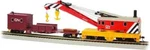 Bachmann Ho Scale Canadian National 250-TON Steam Crane & Boom Tender 16104. Fixed Price $86.70.