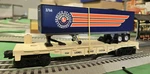 Lionel 6-36079 Service Station Ltd Flatcar With Trailer. Fixed Price $30.00.