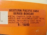 Lionel Gauge #6-19260 6464100 Series Western Pacific Orange Box Car. Fixed Price $25.00.