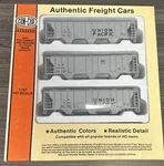 Con-cor Freight Car Set 3 #01-950102 PS-2 Hoppers Kits Up Nib. Fixed Price $42.99.