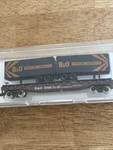 Atlas B&o Baltimore Ohio "tofcee Service" Piggyback Flat Car With Two Trailers. Fixed Price $15.00.