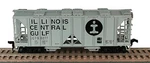Bowser 55666 Illinois Central Gulf 70 Ton 2-BAY Covered Hopper Car Kit. Fixed Price $22.99.
