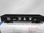 Bachmann Silver Ho Scale N&w Norfolk Western 40' Gondola Car #248349 Nos 17228. Fixed Price $18.00.