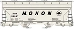 Accurail ACU-81511 Acf 2-BAY Covered Hopper Monon #52087 Kit. Fixed Price $19.95.