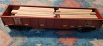 Gauge 3-RAIL Lionel 6-26696 Njtr New Jersey Transit Gondola #9412 W/ Wood Load. Fixed Price $39.00.