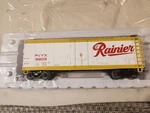 Atlas 2002314-1 40' Plug Door Boxcar Rainier Beer Rd# 6803 3RL New. Fixed Price $59.00.